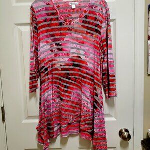 3/4 Sleeved Flowered Top